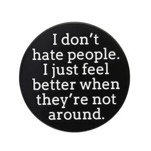 3/$18 NEW I Don’t Hate People.. Enamel Pin Brooch